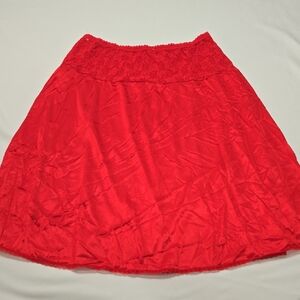 Vintage Plus Size 2x Elegant Red Women's Halp Slip With Lace Bestform